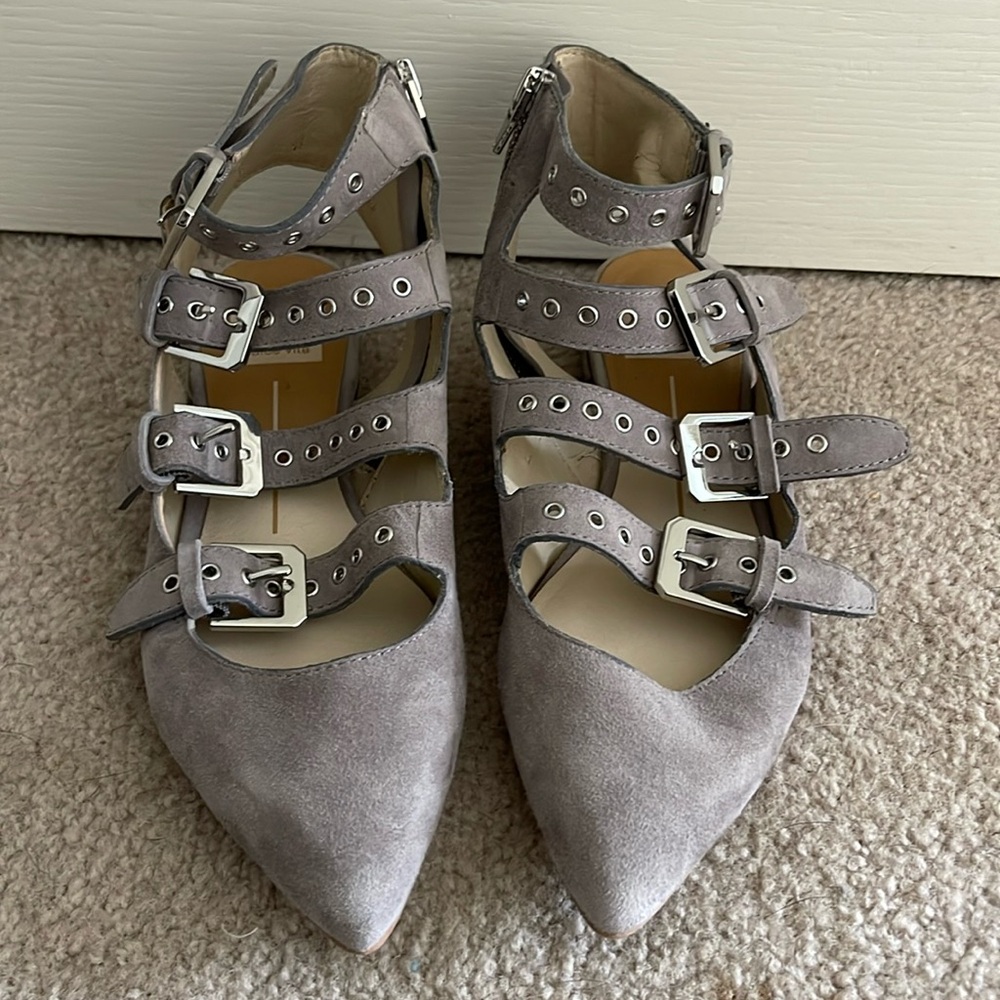 Dolce Vita Suede Buckle Flats